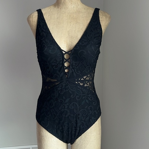 NWOT Profile By Gottex Black One Piece Swimsuit Size 8 D cup - Picture 7 of 8